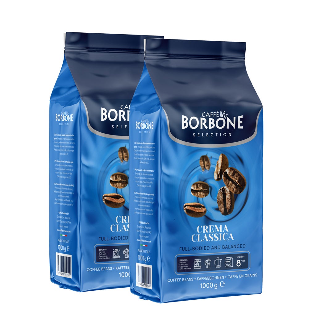 Caffè Borbone Crema Classica Whole Coffee Beans, 1 kg