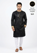 Kaveh Premium Panjabi - Black