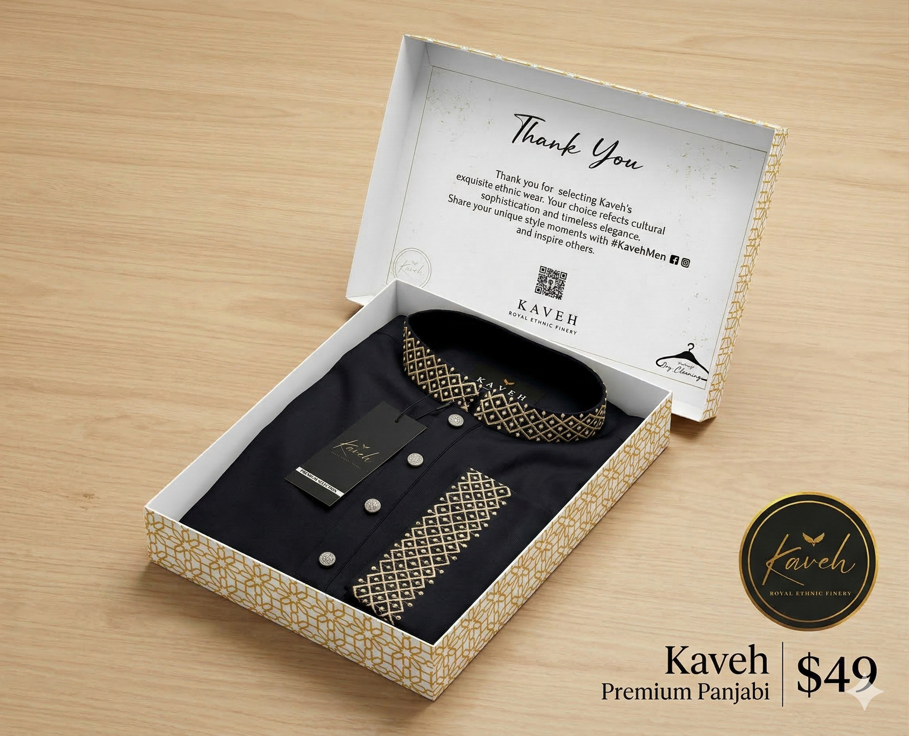 Kaveh Premium Panjabi - Blue