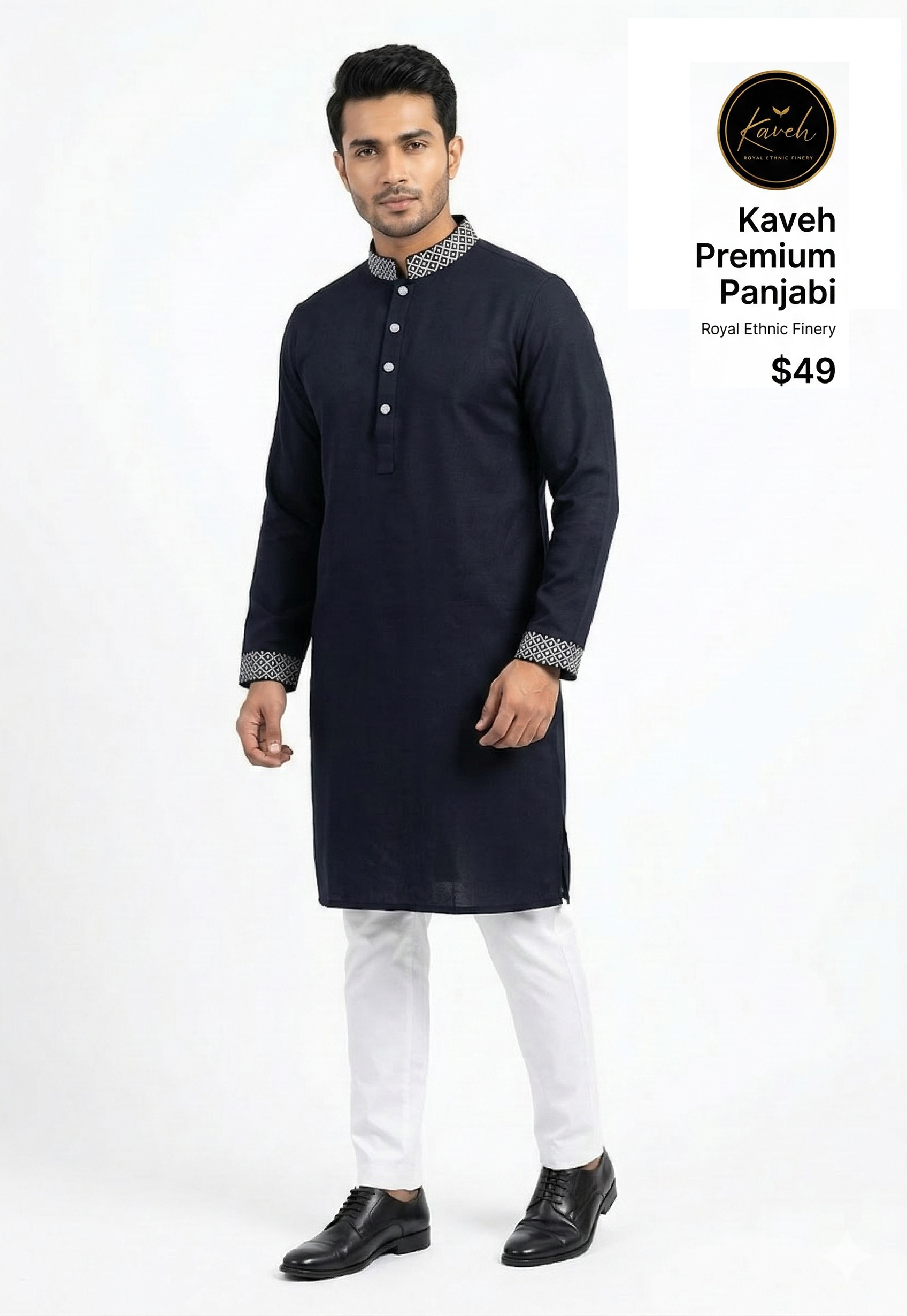 Kaveh Premium Panjabi - Blue
