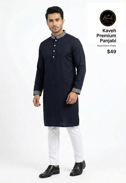 Kaveh Premium Panjabi - Blue