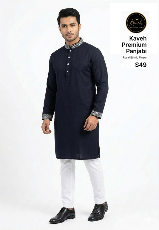 Kaveh Premium Panjabi - Blue