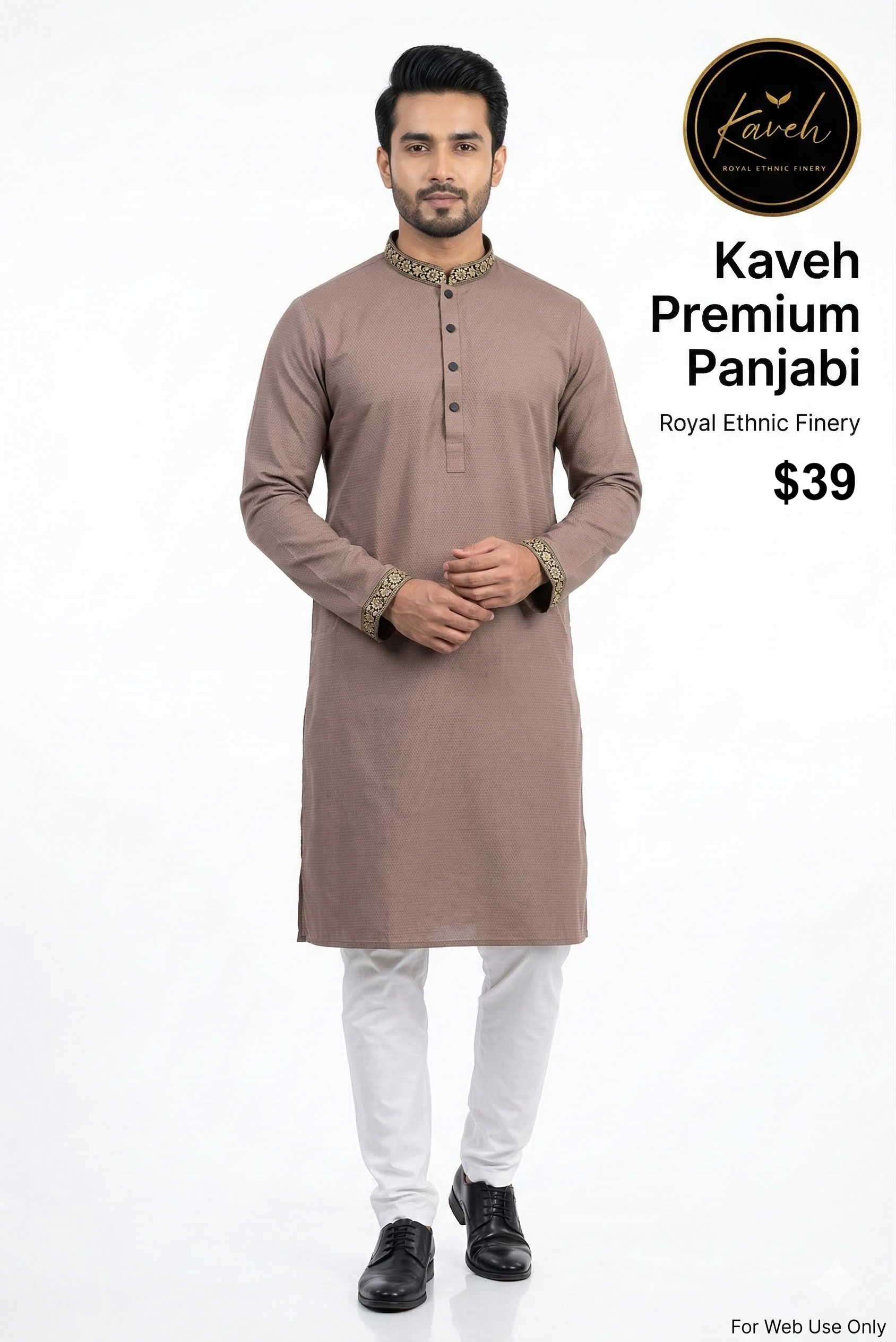 Kaveh Premium Panjabi - Brown
