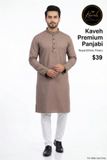 Kaveh Premium Panjabi - Brown